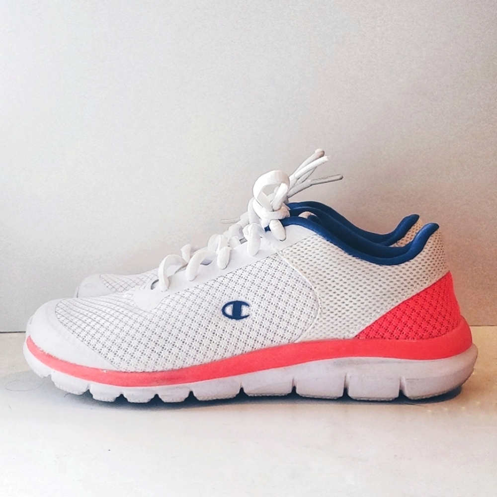Kids' Blue/Orange/White Champion Running Shoes, Sz. 2.5